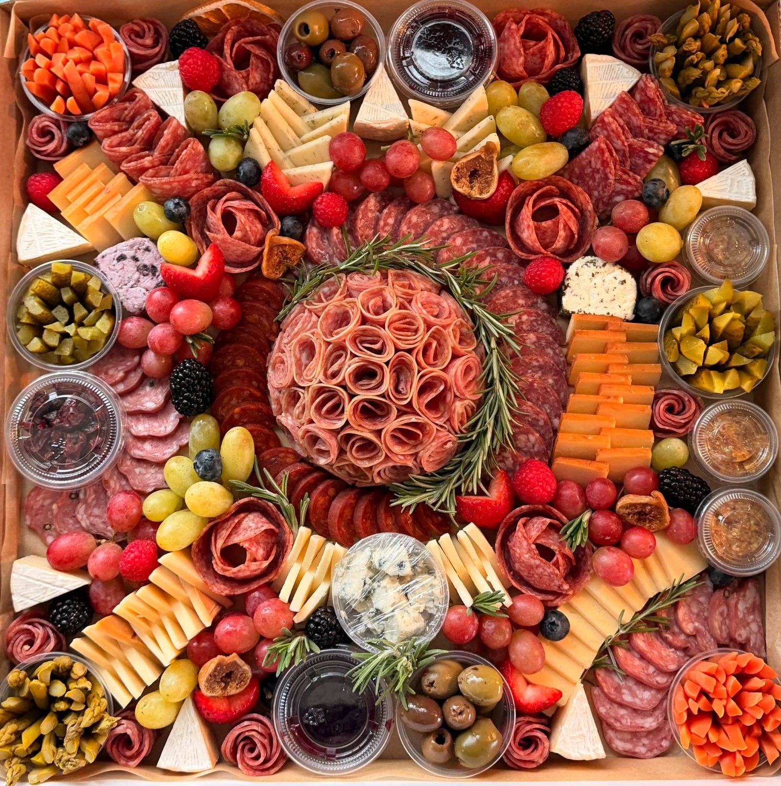 Rustic Box The Celebration charcuterie presentation